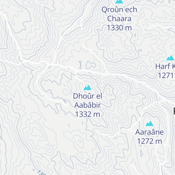 Map of Dhoûr el Aabâbir