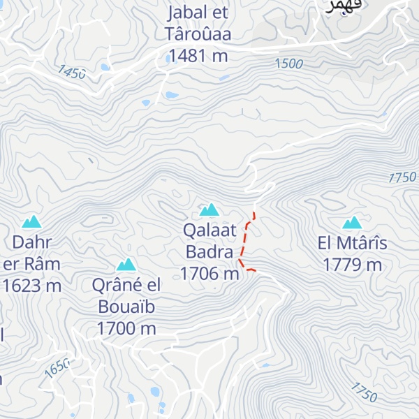 Map of Qalaat Badra