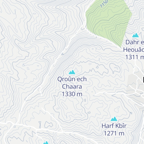 Map of Qroûn ech Chaara