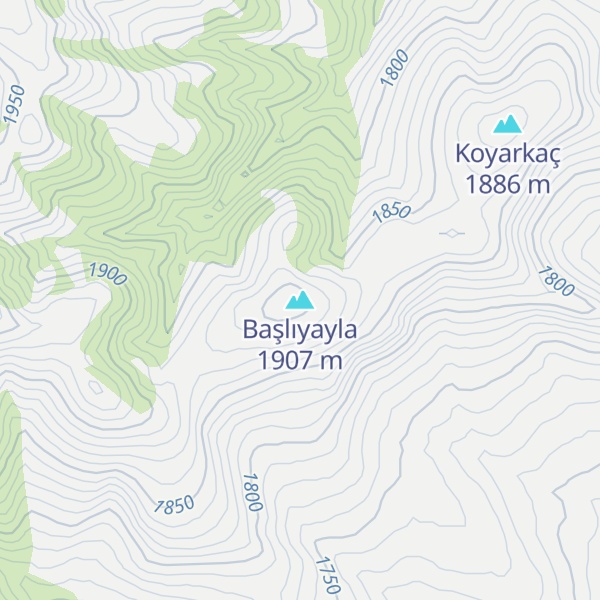 Map of Başlıyayla