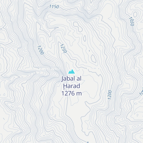 Map of Jabal al Ḩarad