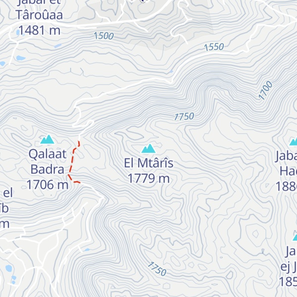 Map of El Mtârîs