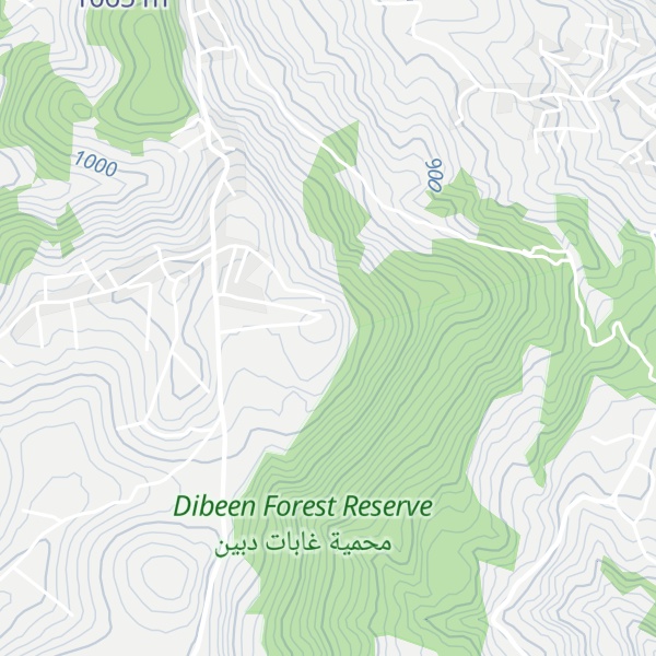 Map of Mount Ra's al Aqra'