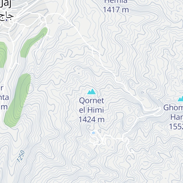 Map of Qornet el Himi