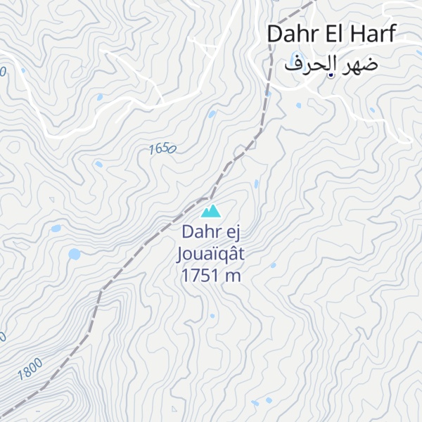 Map of Dahr ej Jouaïqât