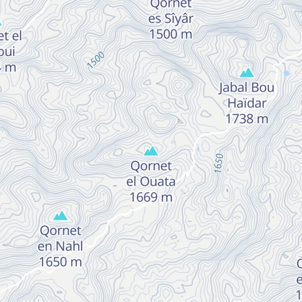Map of Qornet el Ouata