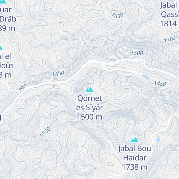 Map of Qornet es Sîyâr