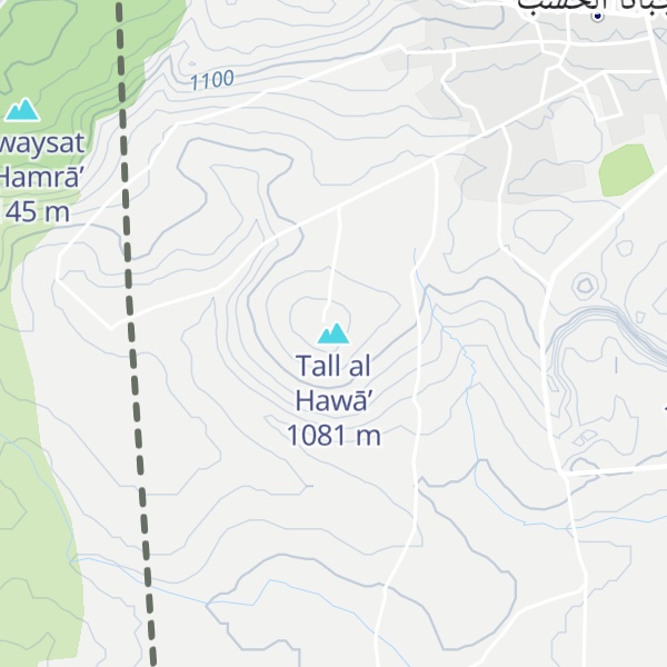 Map of Tall al Hawā’