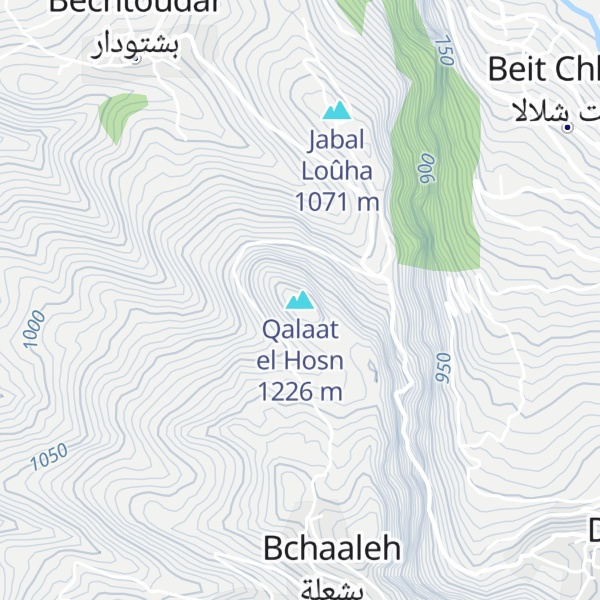 Map of Qalaat el Hosn