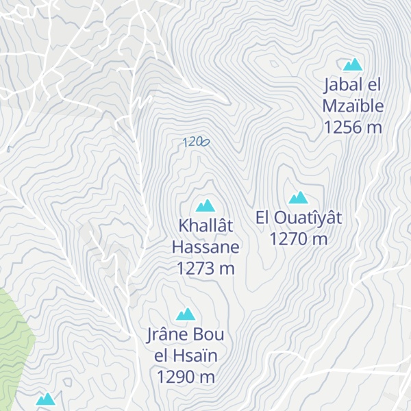 Map of Khallât Hassane