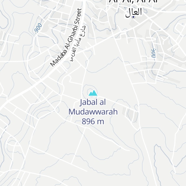 Map of Jabal al Mudawwarah