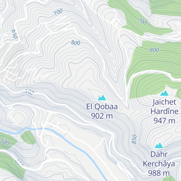 Map of Qornet Karm el Aafs
