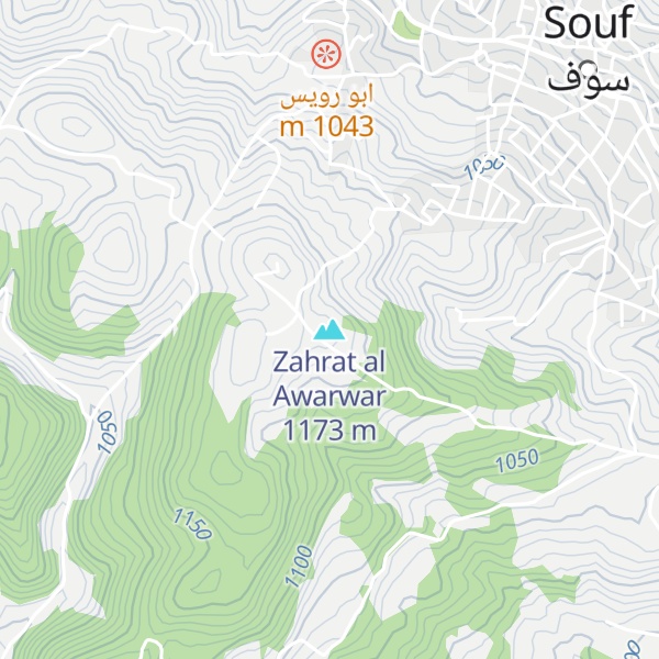 Map of Zahrat al Awarwar