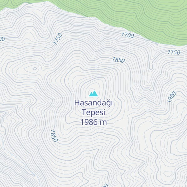 Map of Hasandağı Tepesi