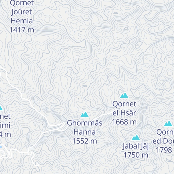 Map of Jabal el Moghr