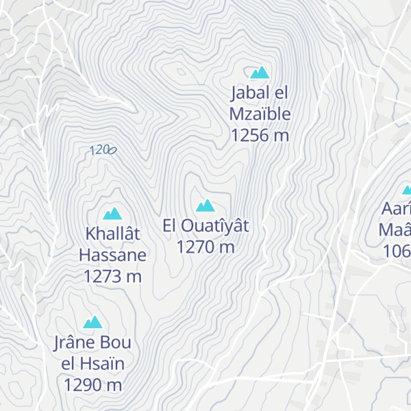 Map of El Ouatîyât
