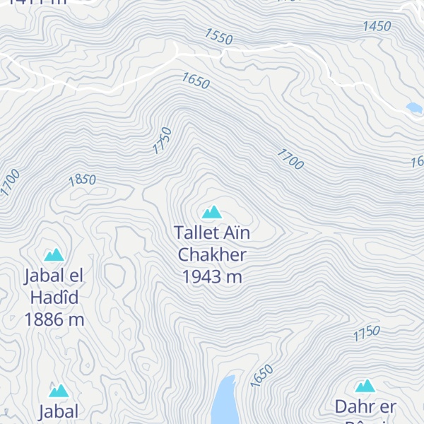 Map of Tallet Aïn Chakher