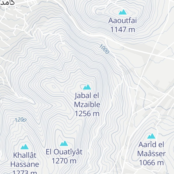 Map of Jabal el Mzaïble