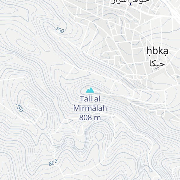 Map of Tall al Mirmālah
