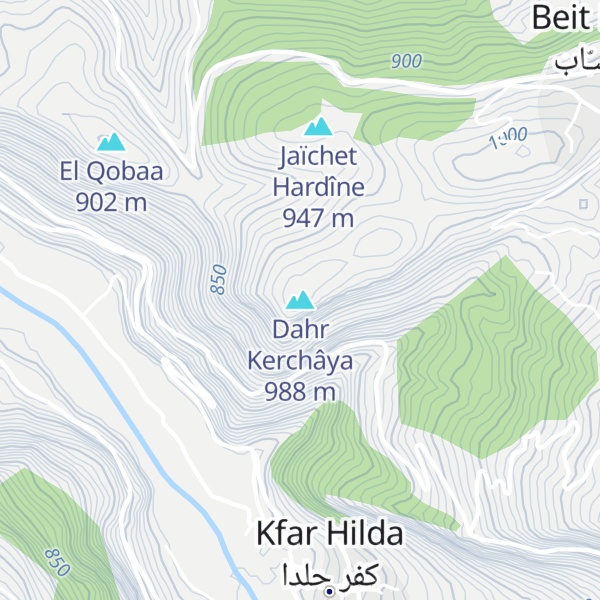 Map of Dahr Kerchâya