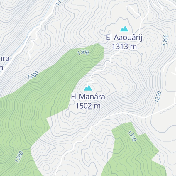 Map of El Manâra
