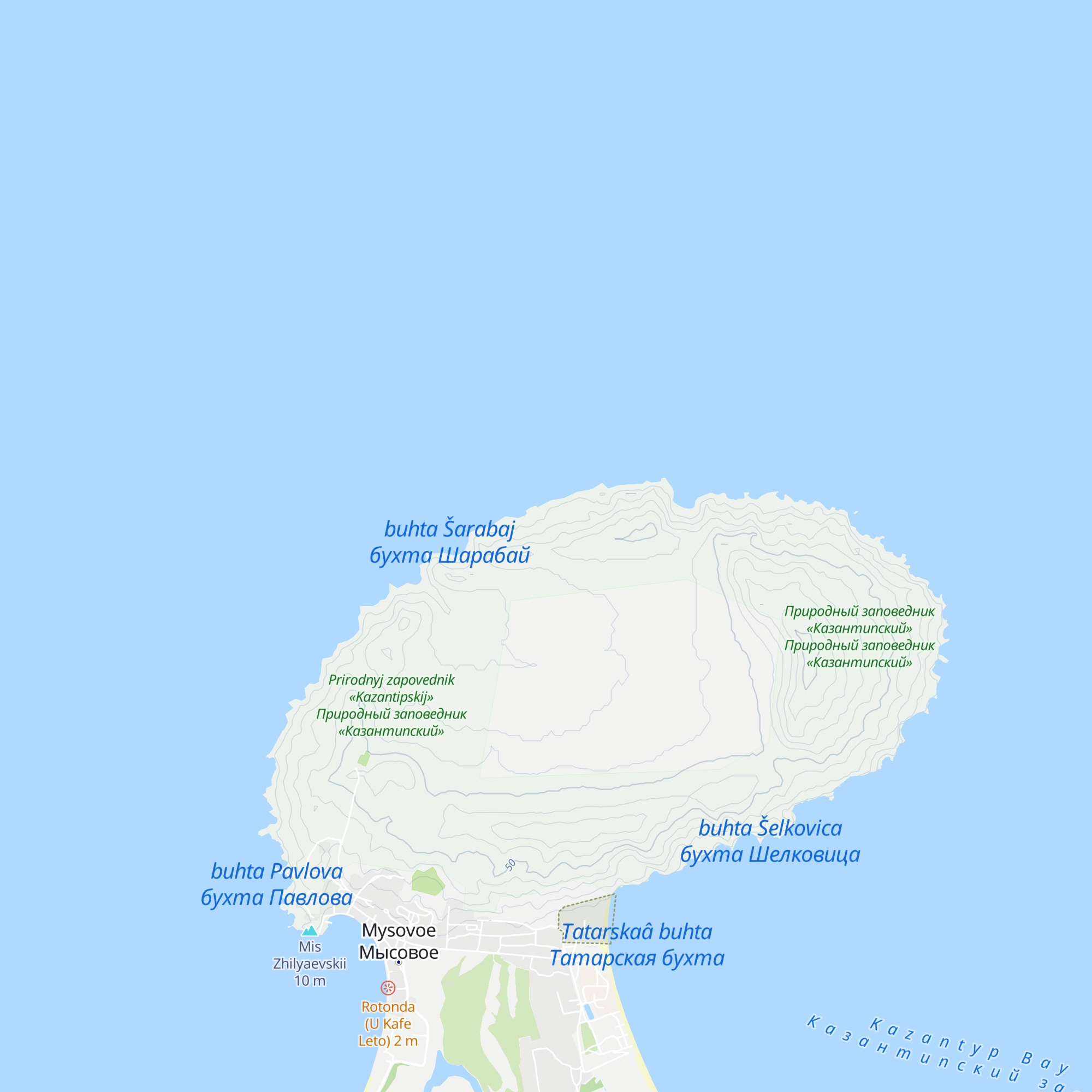 Glamping Zapovedniy Mys map