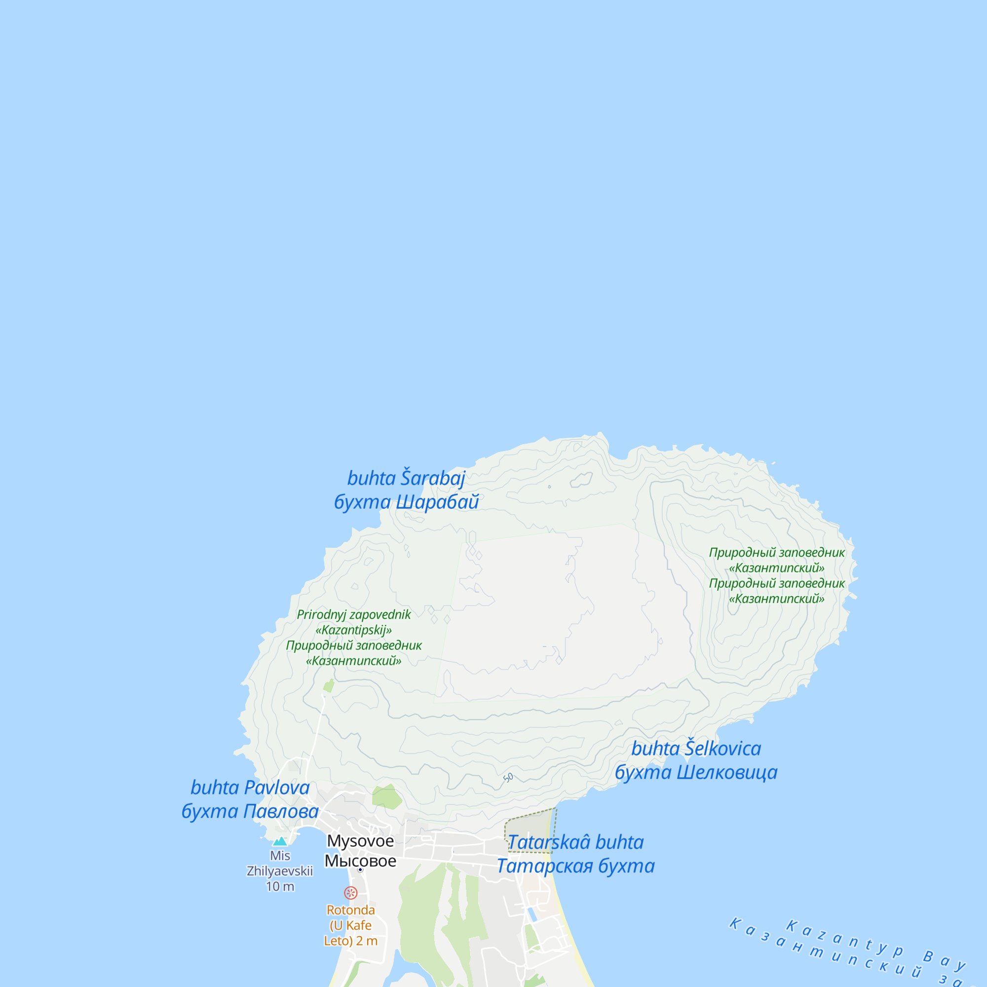 Glamping Zapovedniy Mys map