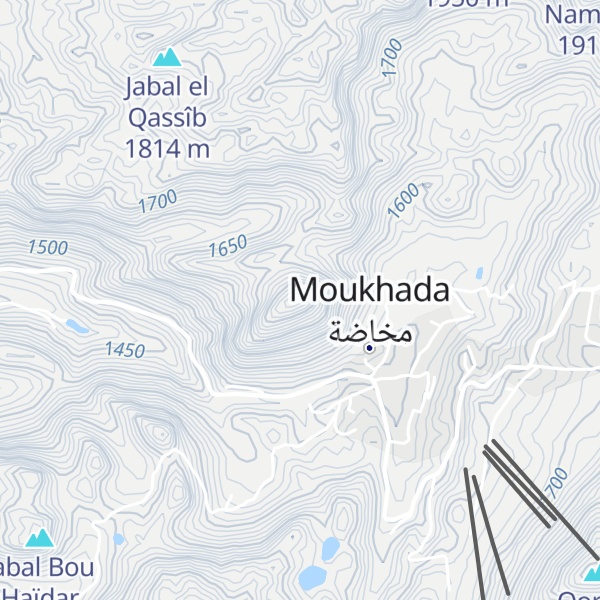 Map of Qornet Hafroûn