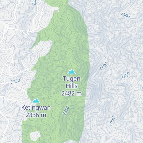 Map of Tugen Hills