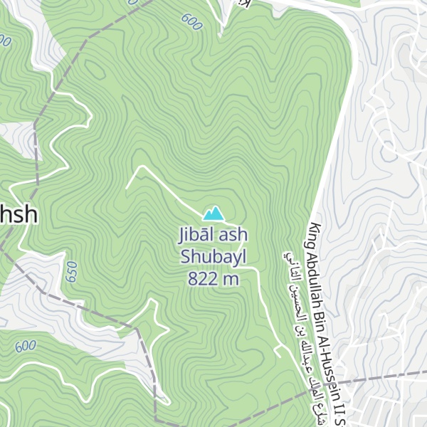 Map of Jibāl ash Shubayl