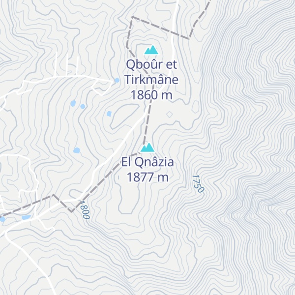 Map of El Qnâzia