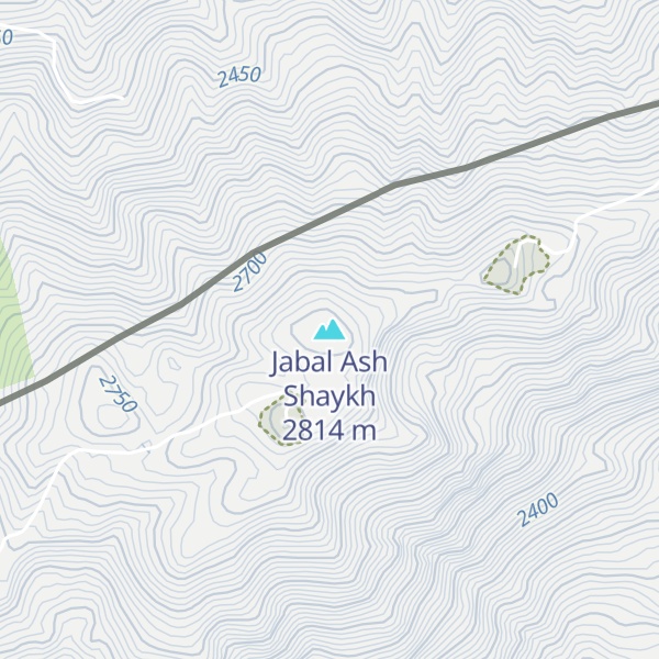 Map of Jabal Ash Shaykh