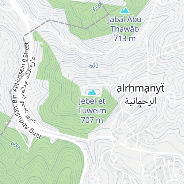 Map of Jebel et Tuweim