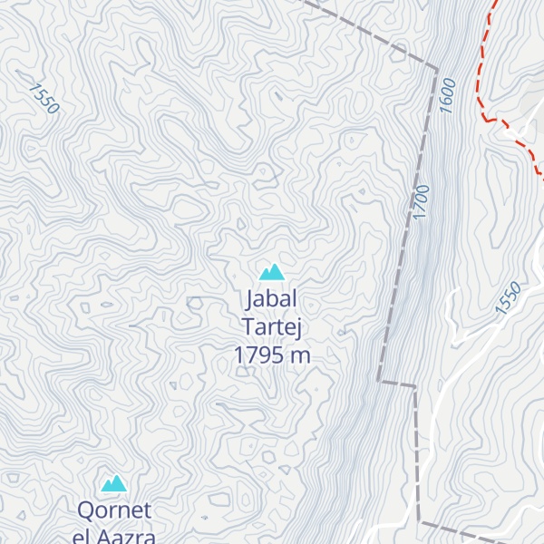 Map of Jabal Tartej