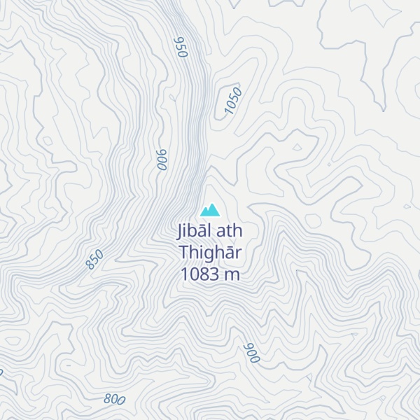 Map of Jibāl ath Thighār