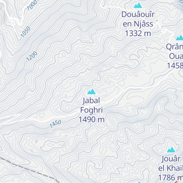 Map of Jabal Foghri