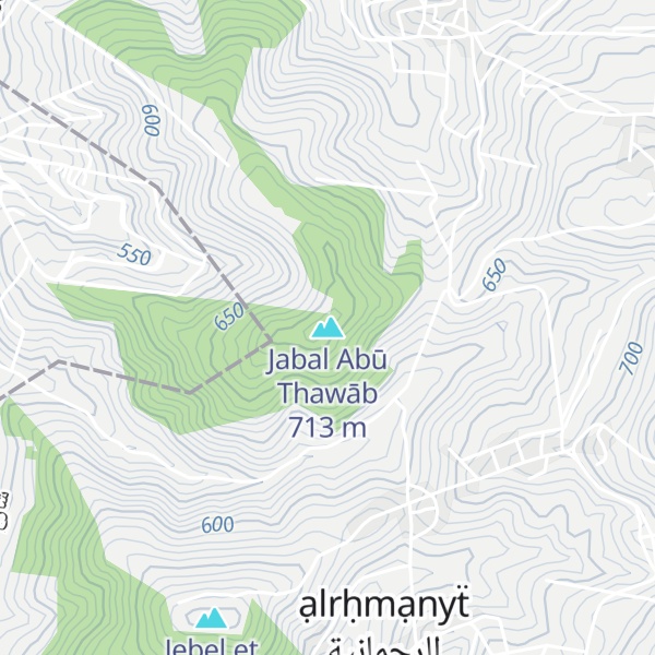 Map of Jabal Abū Thawāb