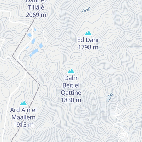 Map of Dahr Beït el Qattine
