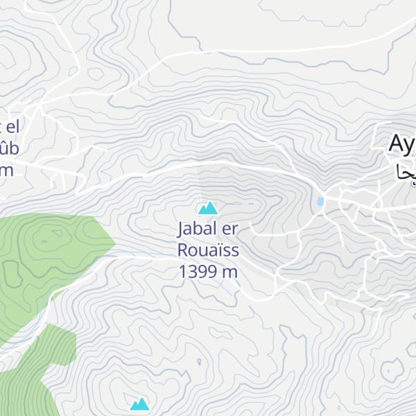 Map of Jabal er Rouaïss