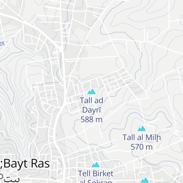 Map of Tall ad Dayrī