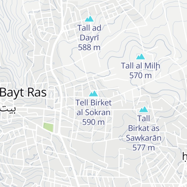 Map of Tell Birket al Sokran