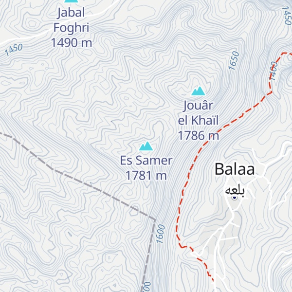 Map of Es Samer