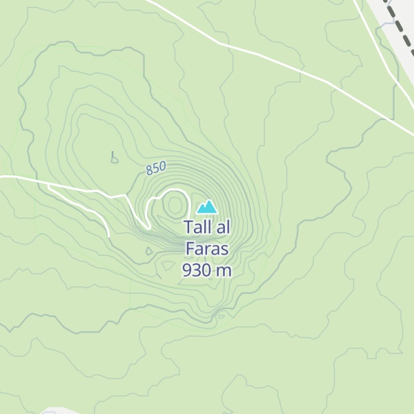 Map of Tall al Faras