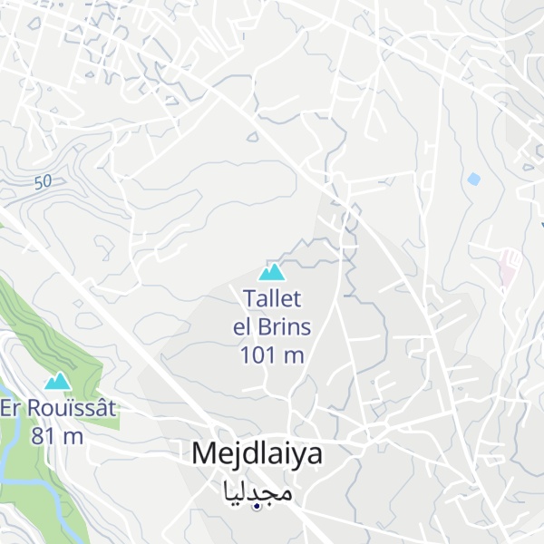 Map of Tallet el Brins
