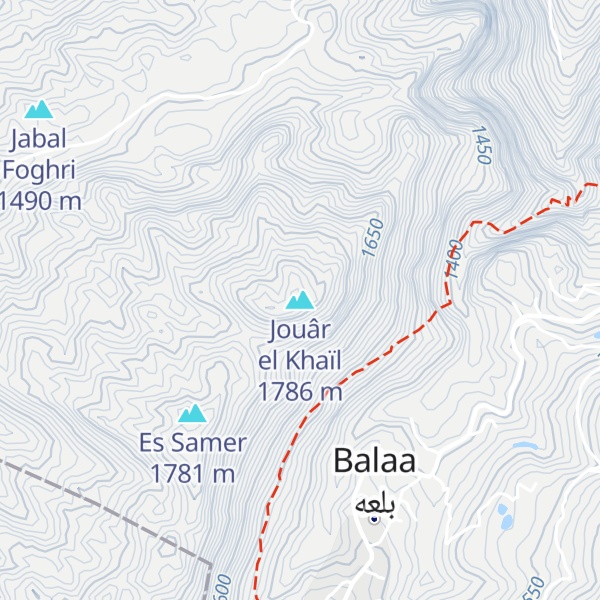 Map of Jouâr el Khaïl