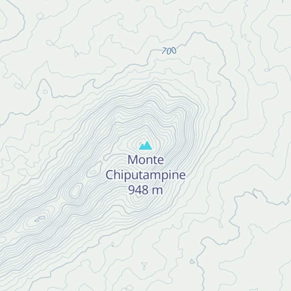 Map of Monte Chiputampine