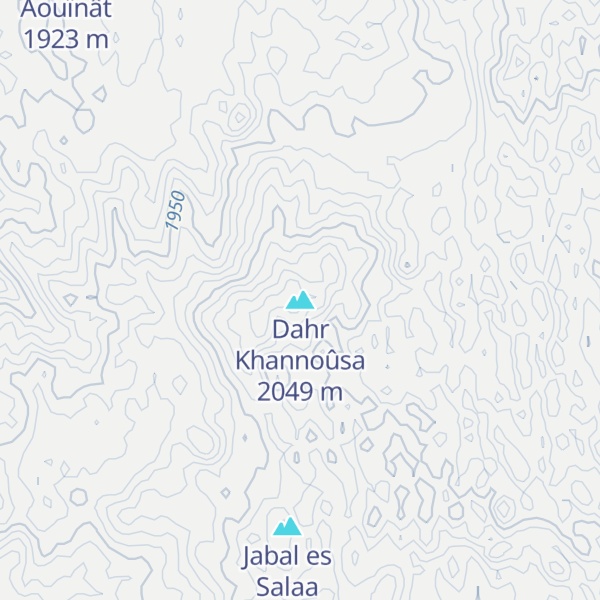 Map of Dahr Khannoûsa