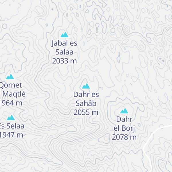 Map of Dahr es Sahâb