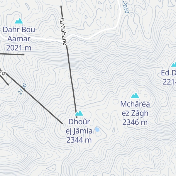 Map of Jabal Kesrouâne