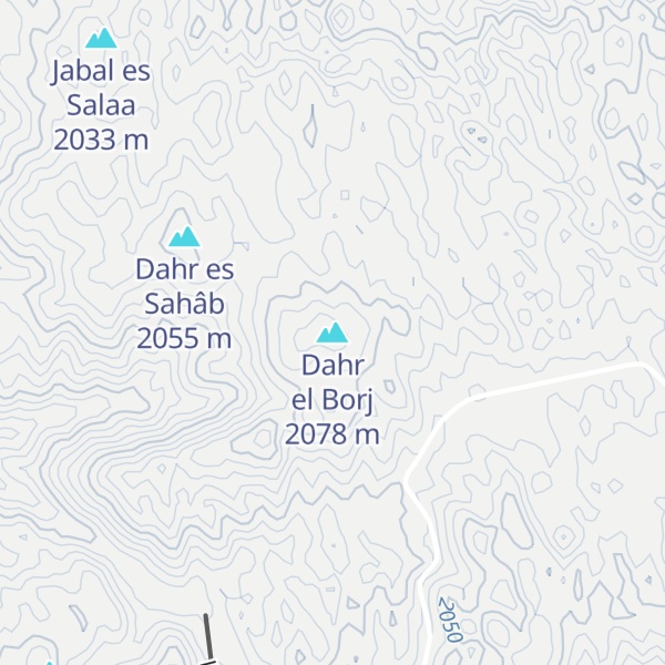 Map of Dahr el Borj